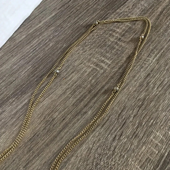 5/$25 Vintage  Goldtone Flapper Necklace - Picture 5 of 6